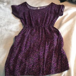 Target’s purple leopard printed dress with pockets